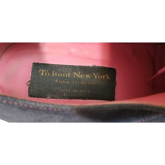To Boot New York Blue Suede Leather US Mens Size 12 Dress Shoes Italy main image 6